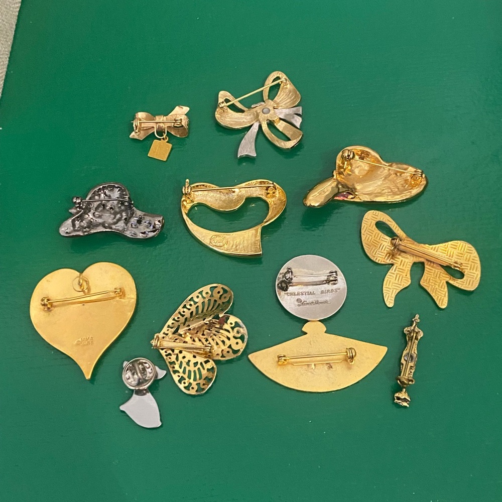 Brooch/pin lot. - Picture 5 of 5